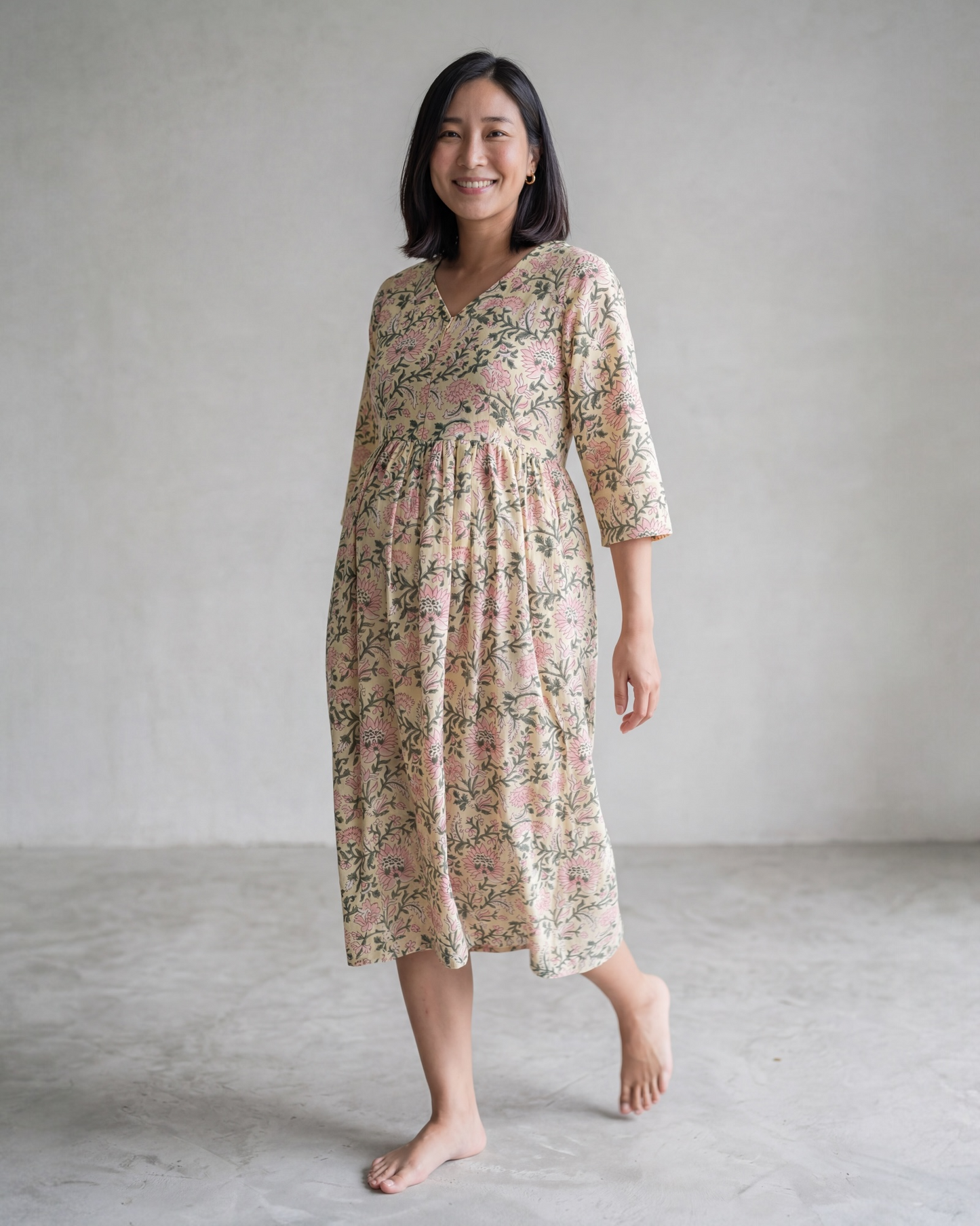 Sanatan Cotton Nursing Dress for Feeding