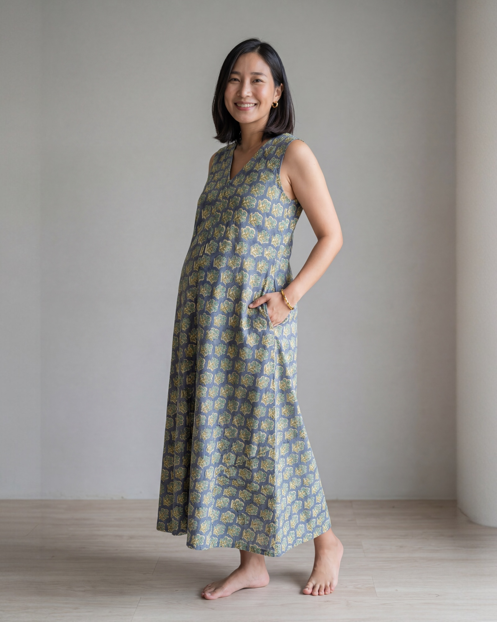 Saumya Cotton Nursing Maxi Dress