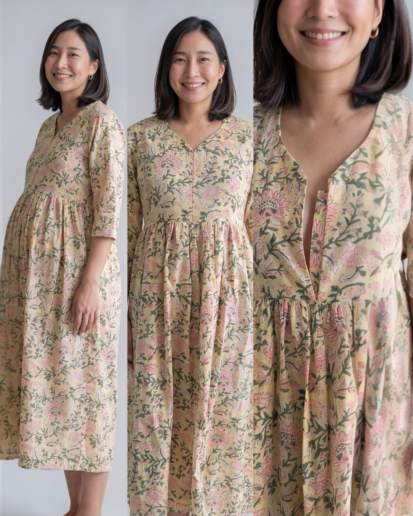 Sanatan Cotton Nursing Dress for Feeding