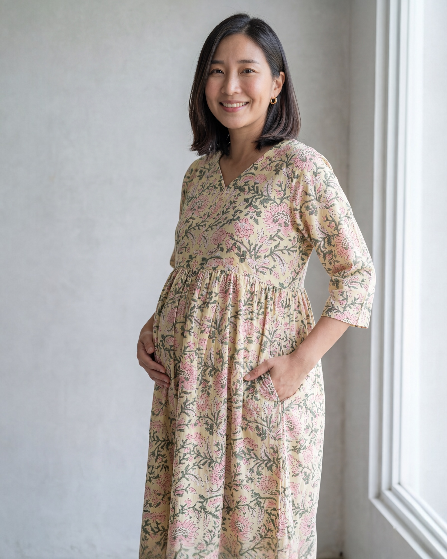 Sanatan Cotton Nursing Dress for Feeding