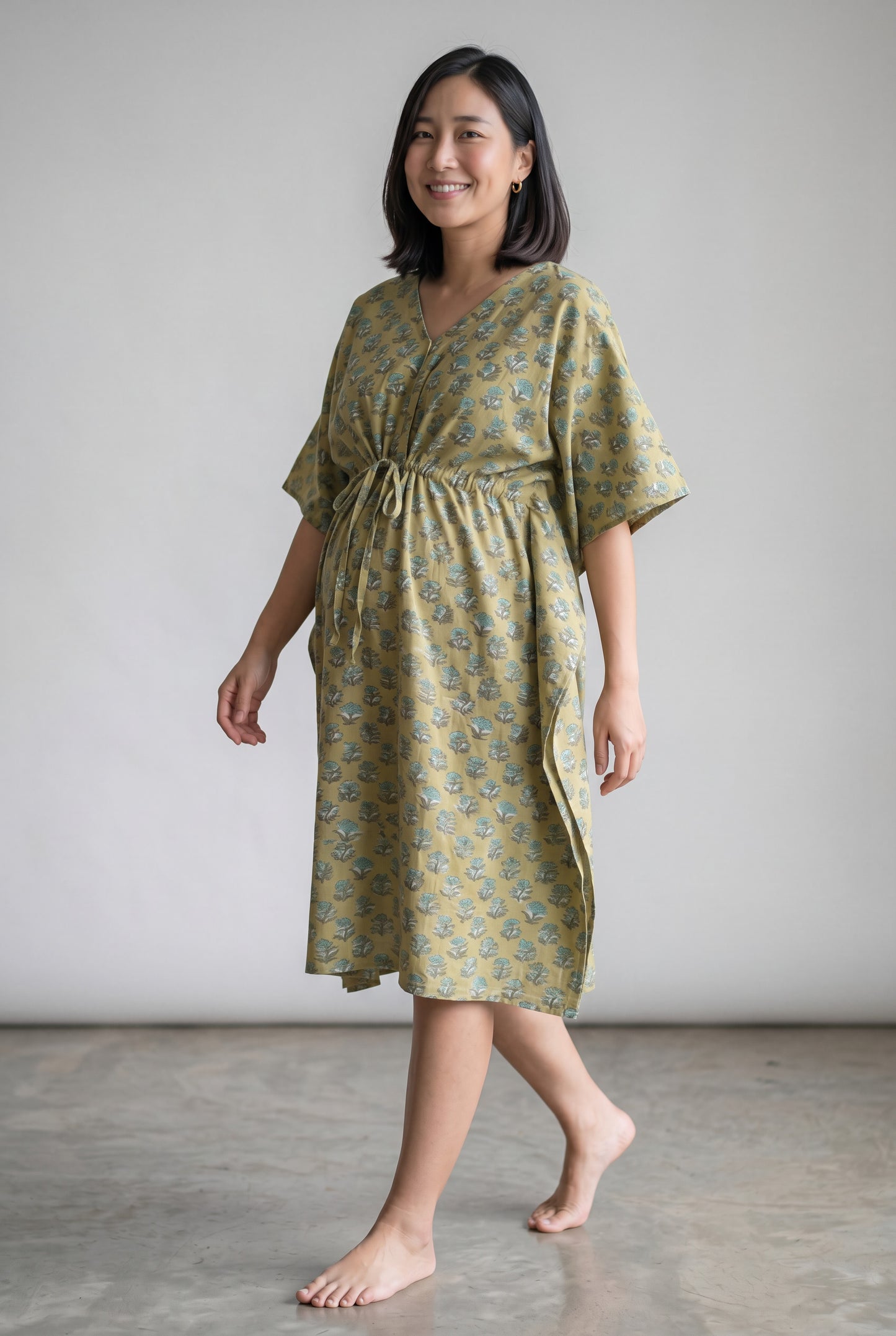 Raghubir Cotton Nursing Kaftan Gown