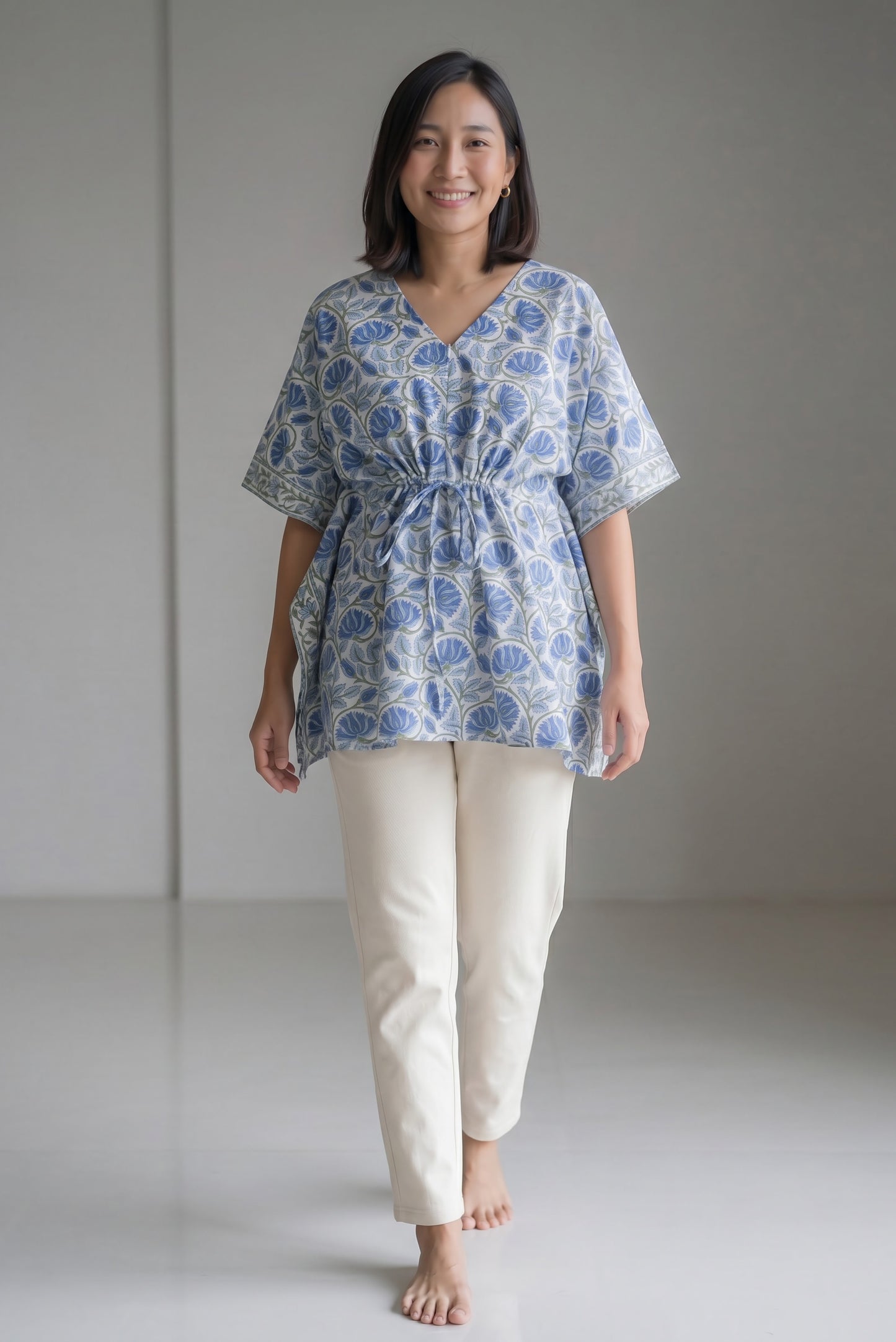 Balrama Cotton Nursing Top with Zip