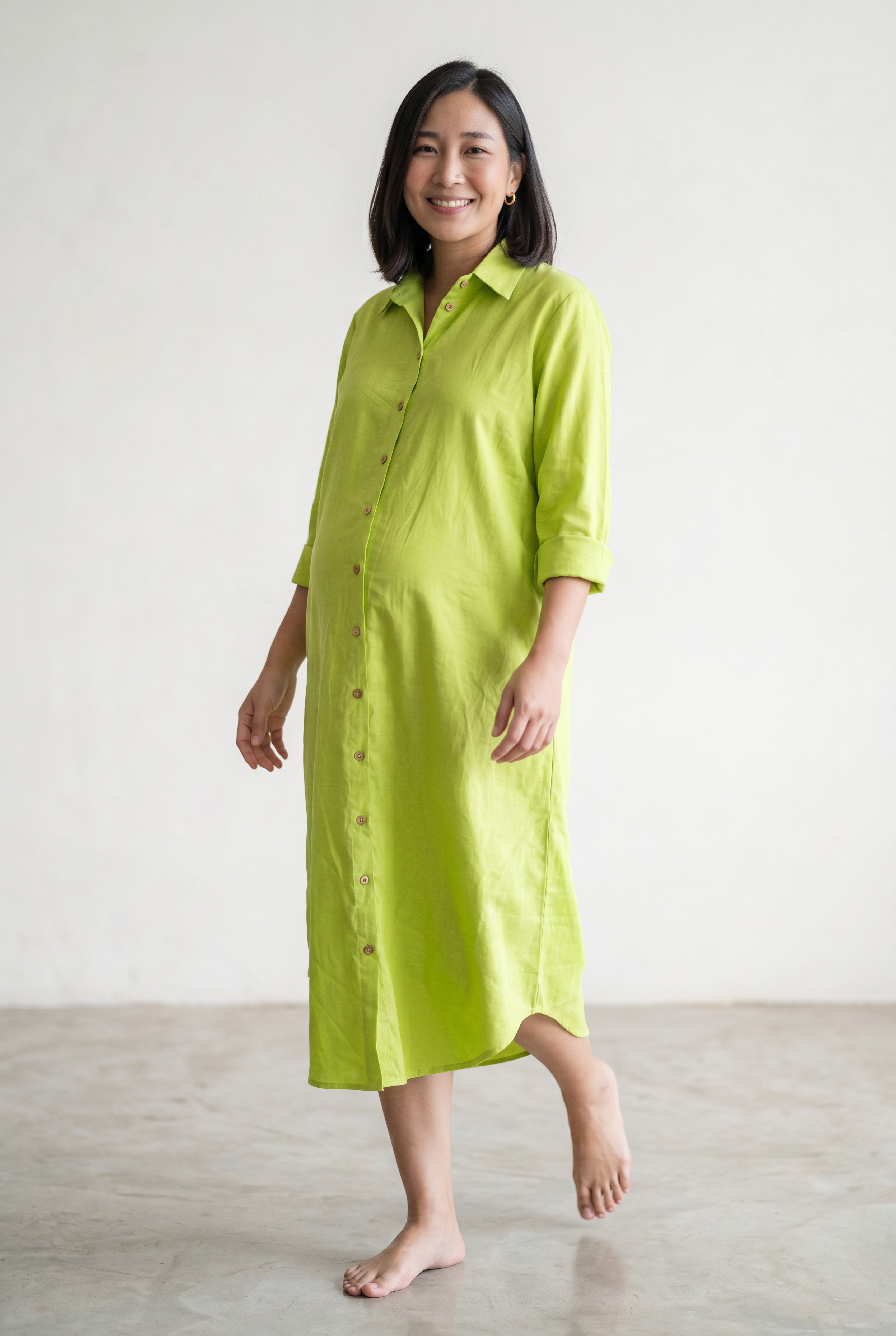 Raghunanda Maternity Nursing Shirt Dress