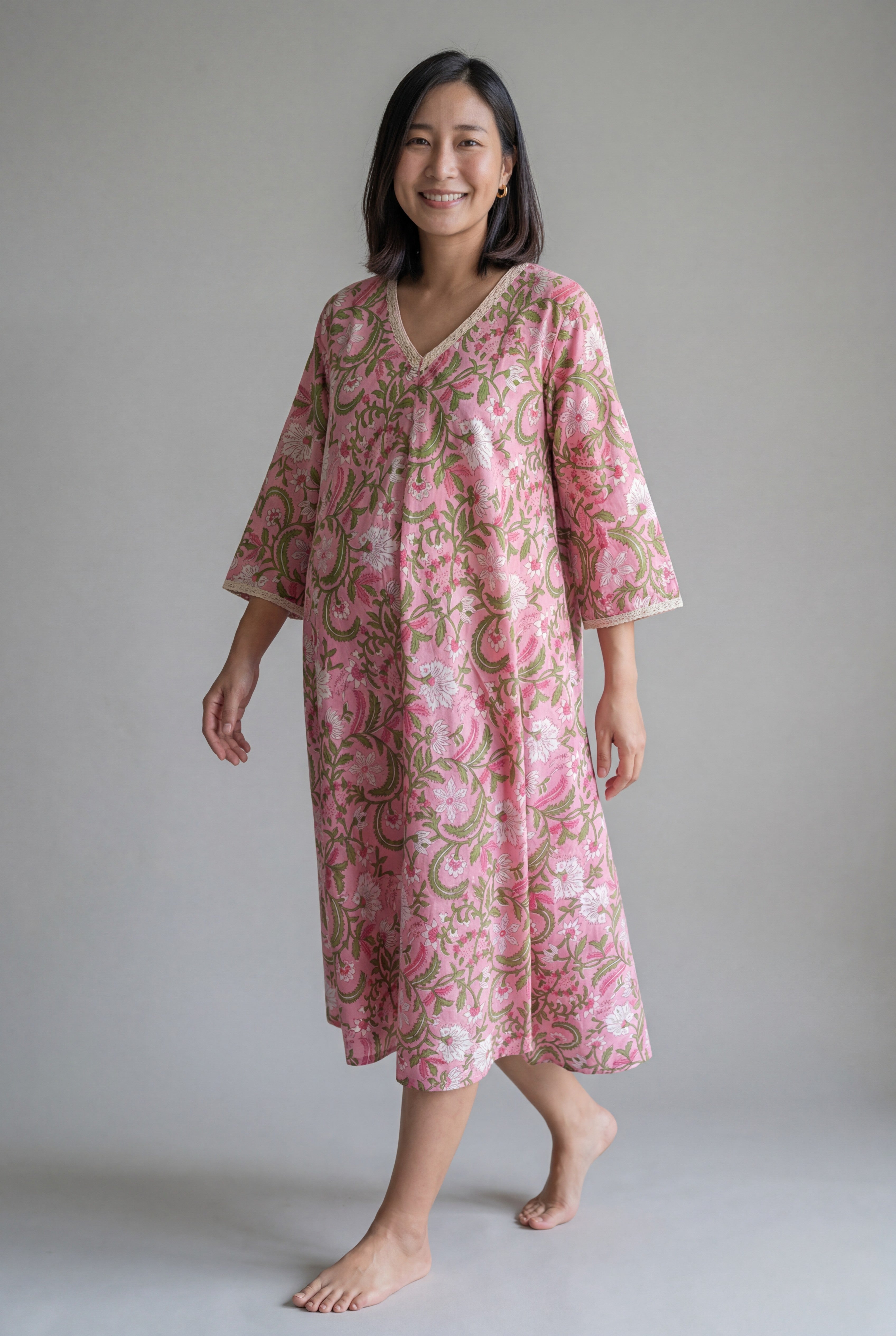 Radhya Long-Short Maternity / Nursing Dress
