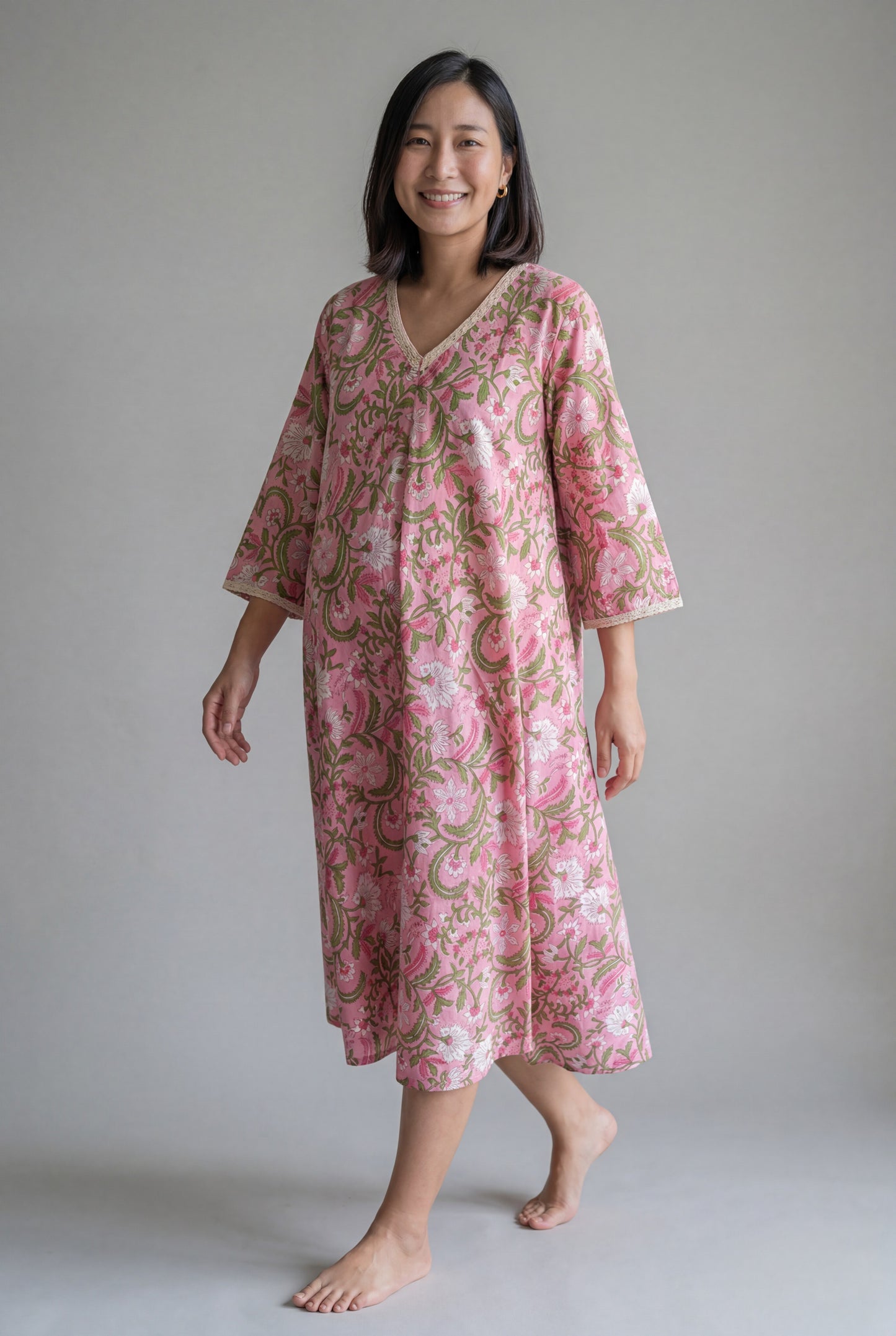 Radhya Long-Short Maternity / Nursing Dress