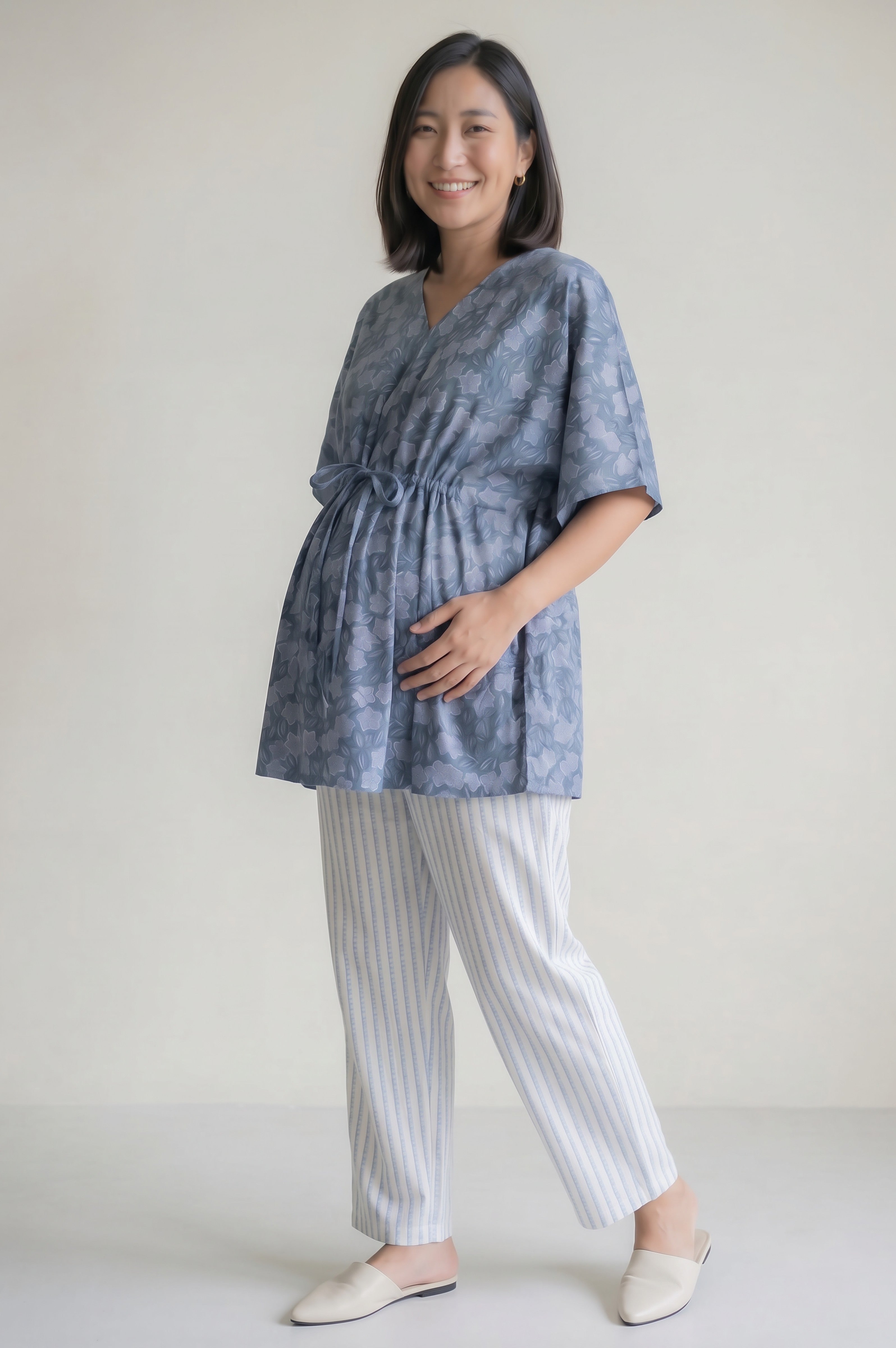 Advaita Nursing Kaftan Top - Pyjama Set