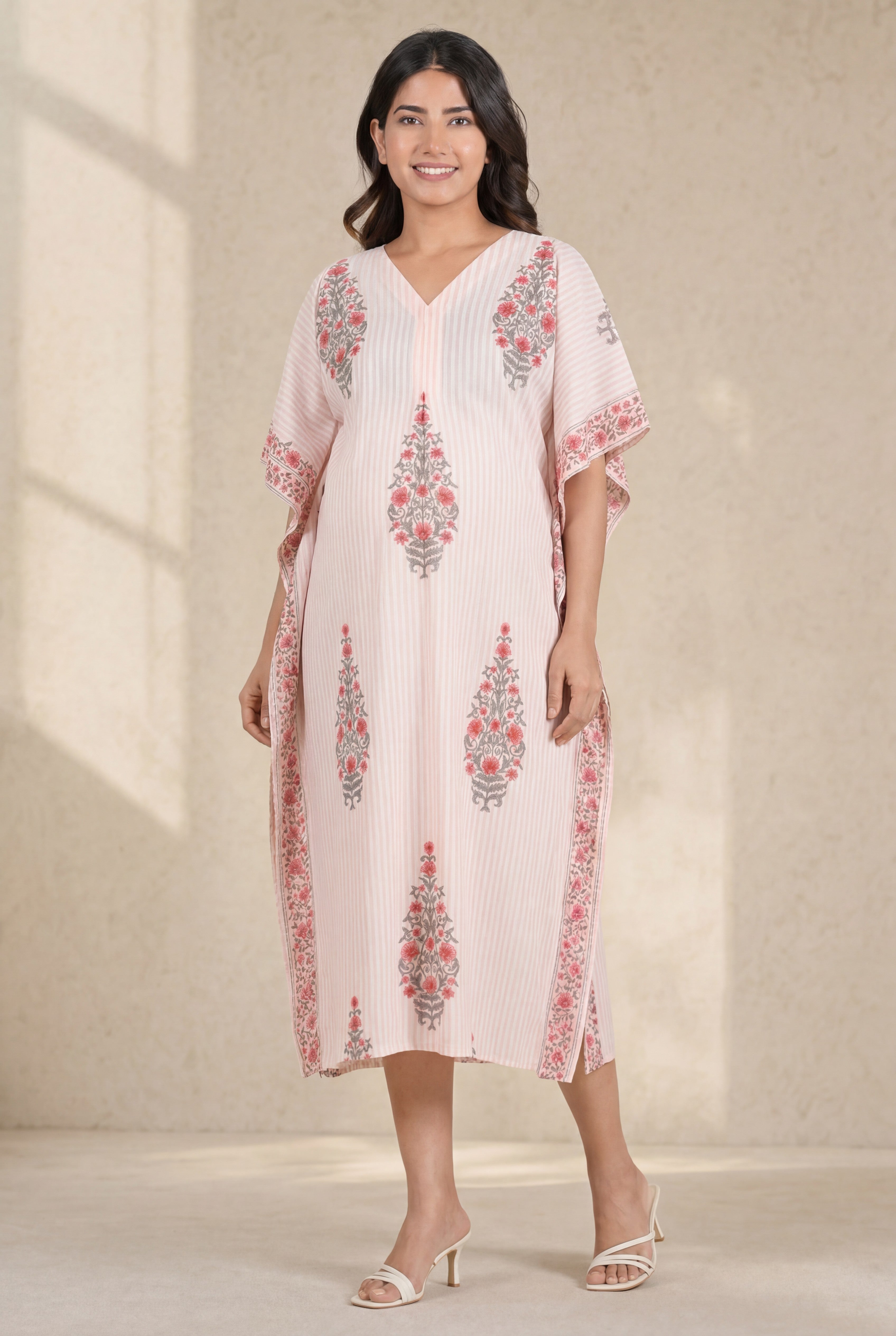 SriRangam Cotton Nursing Kaftan Gown