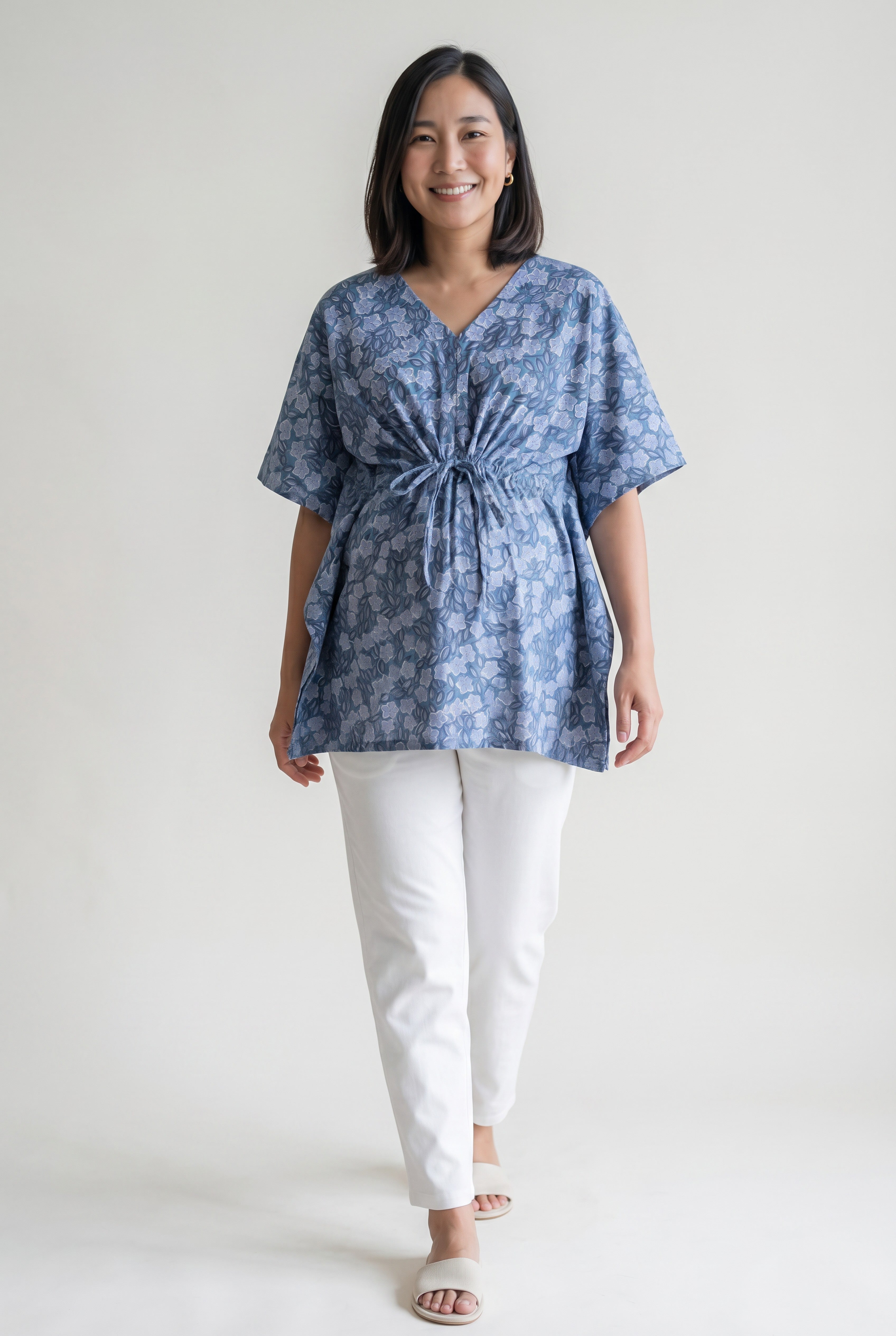 Advaita Cotton Nursing Top with Zip