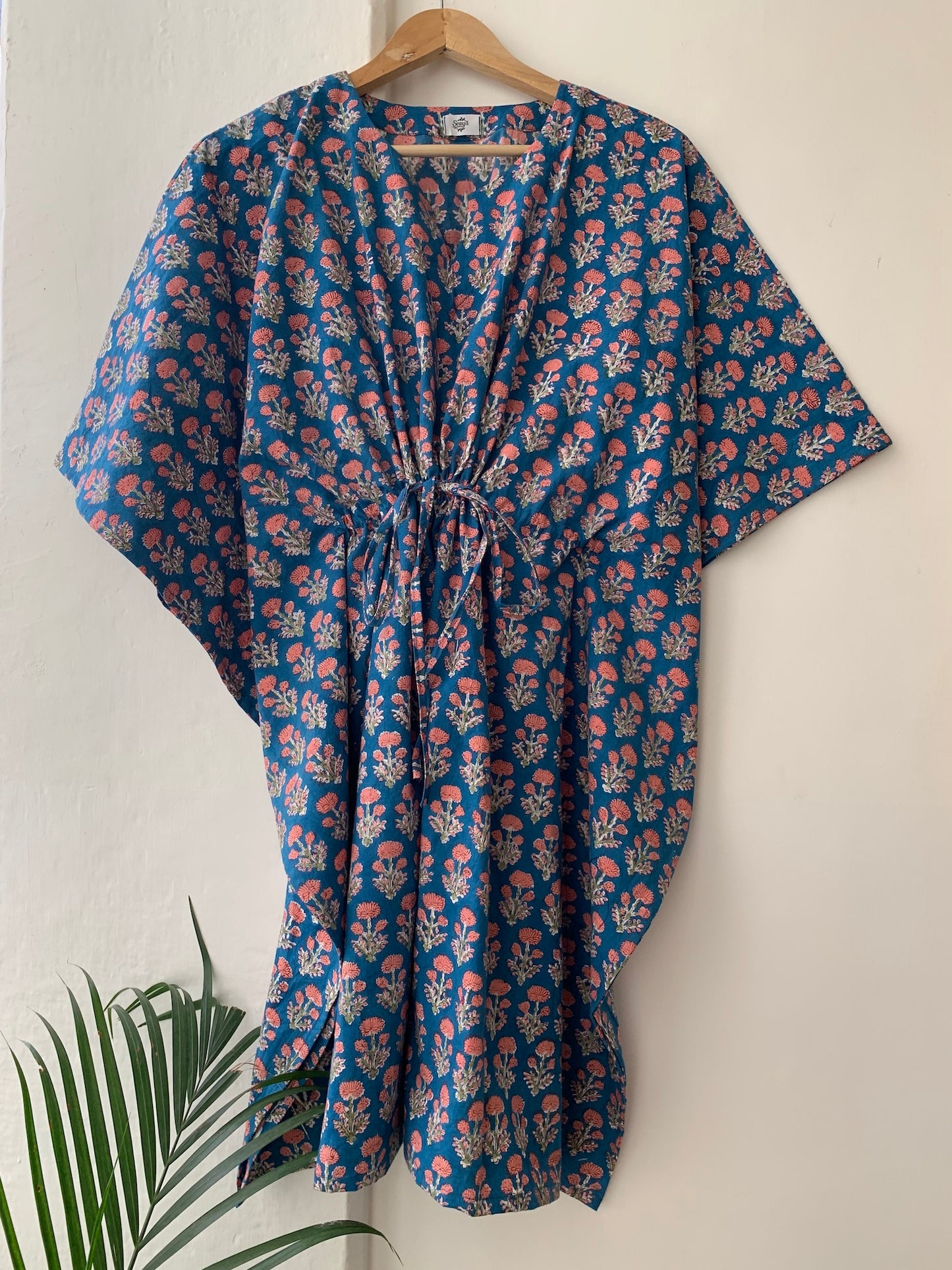 Nitamba Cotton Handblock Nursing Kaftan