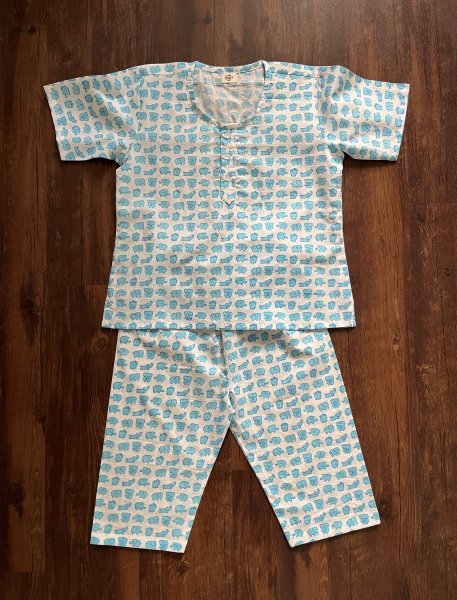 Elephant Cotton Kids Loungewear Set