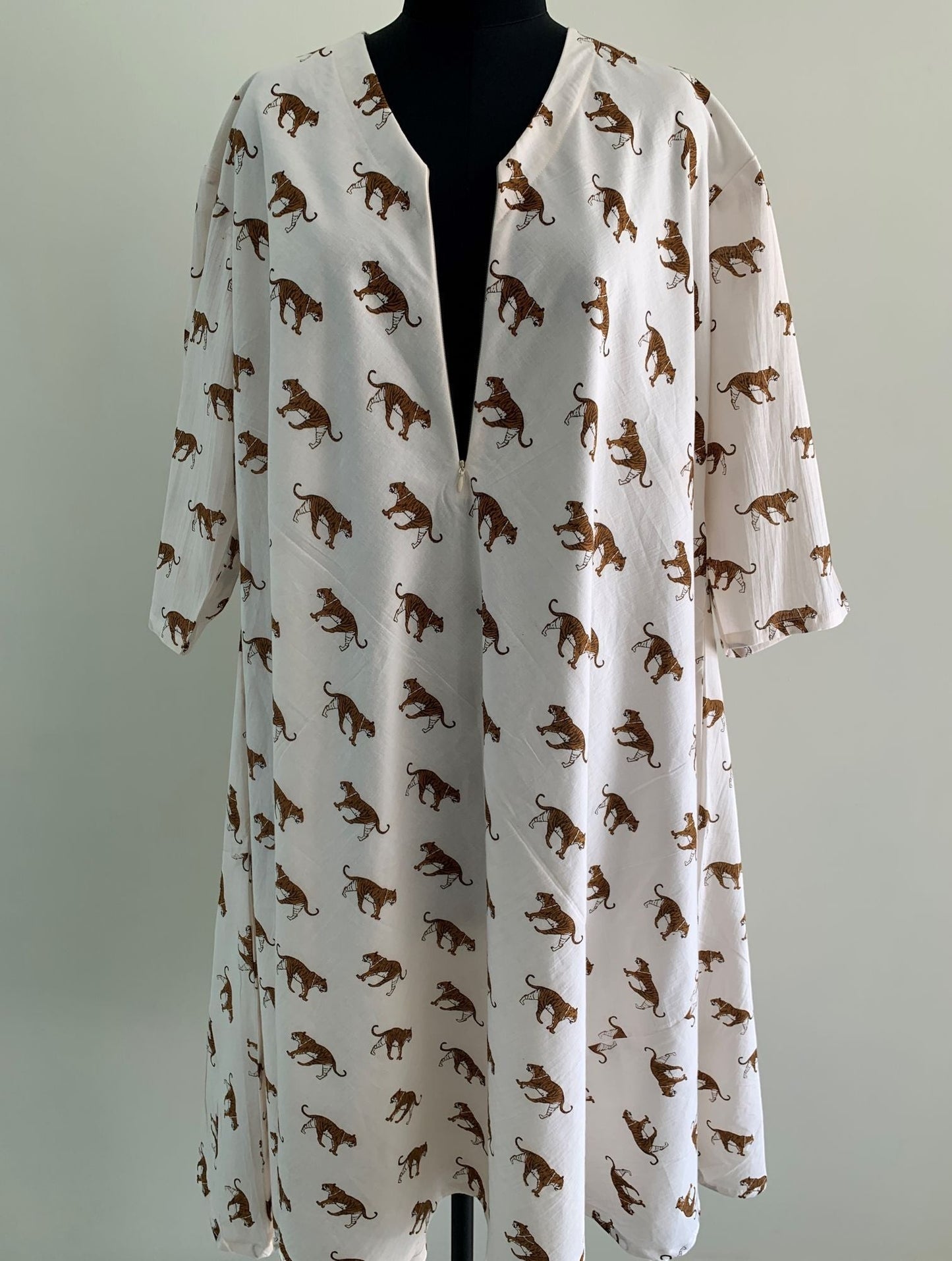 Tiger Cotton Nursing Umbrella Dress