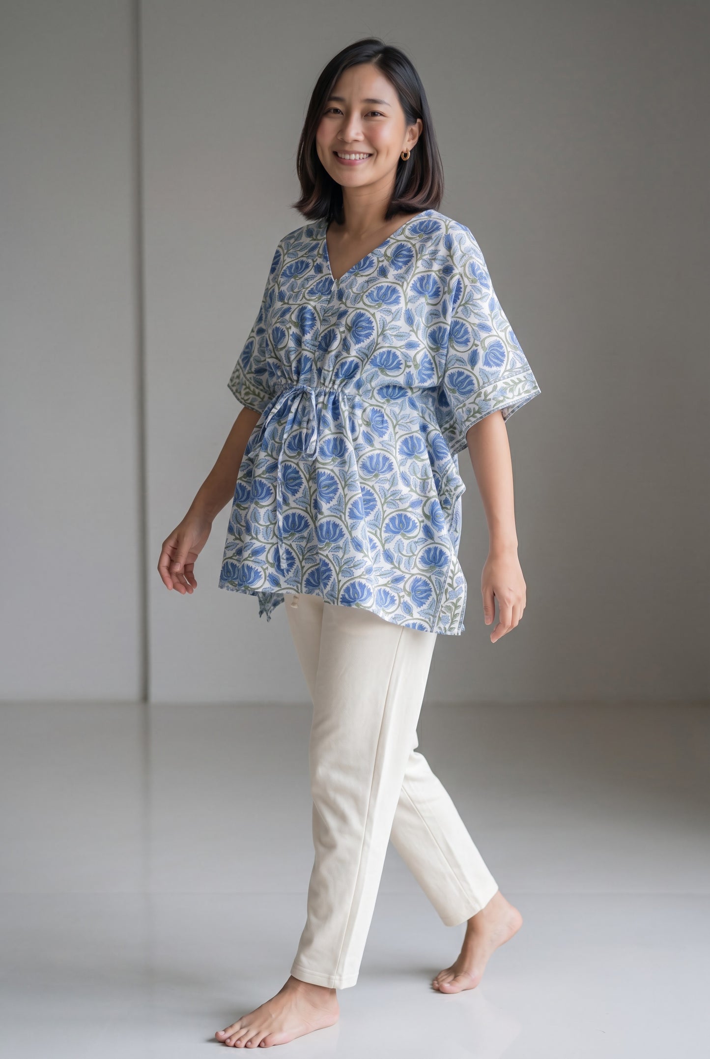 Balrama Cotton Nursing Top with Zip