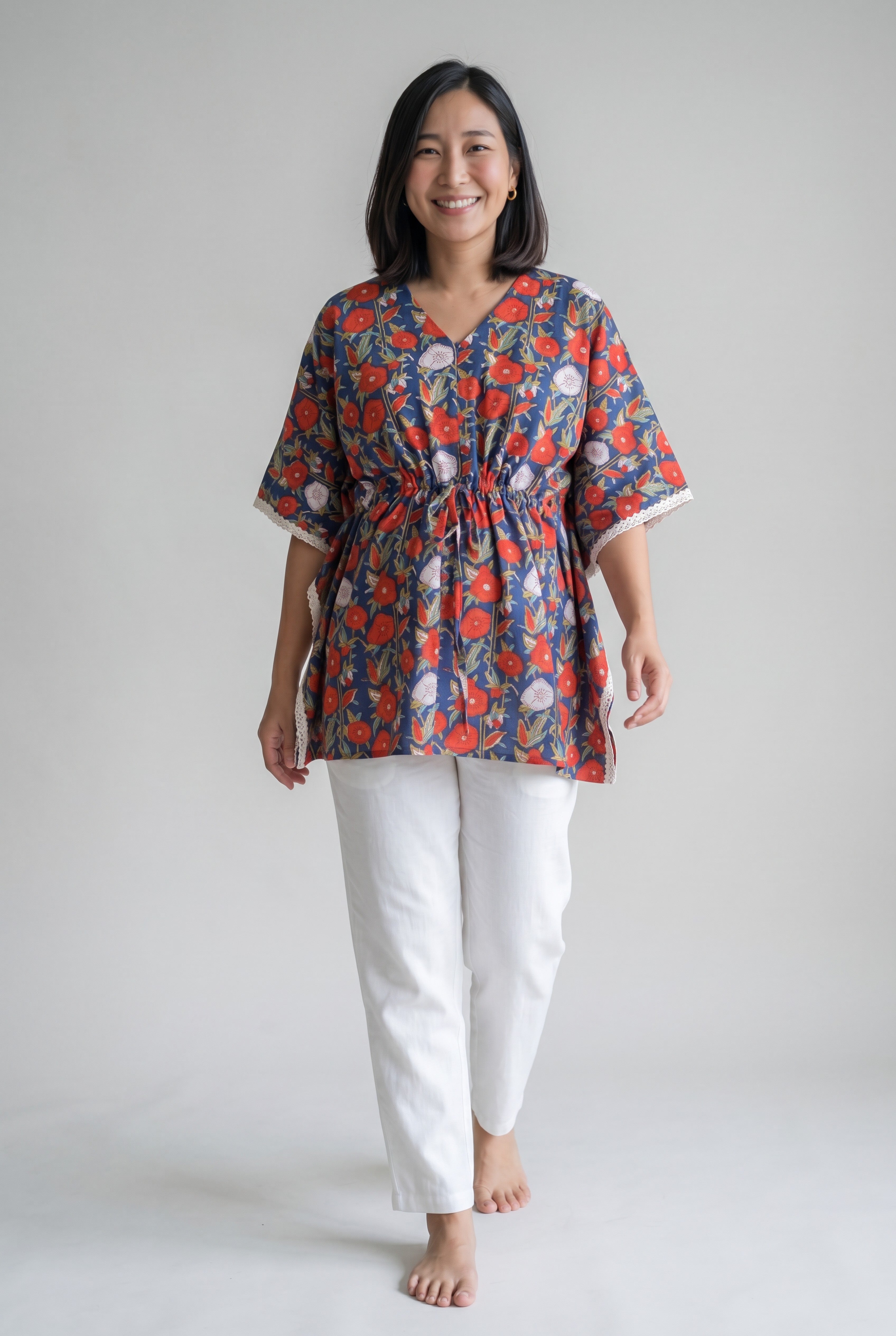 Radhika Raman Cotton Nursing Top with Zip