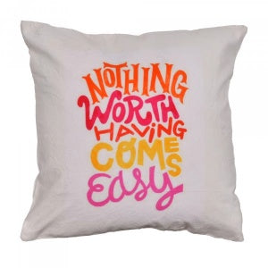 Inspirational Cotton Cushion Cover 16"