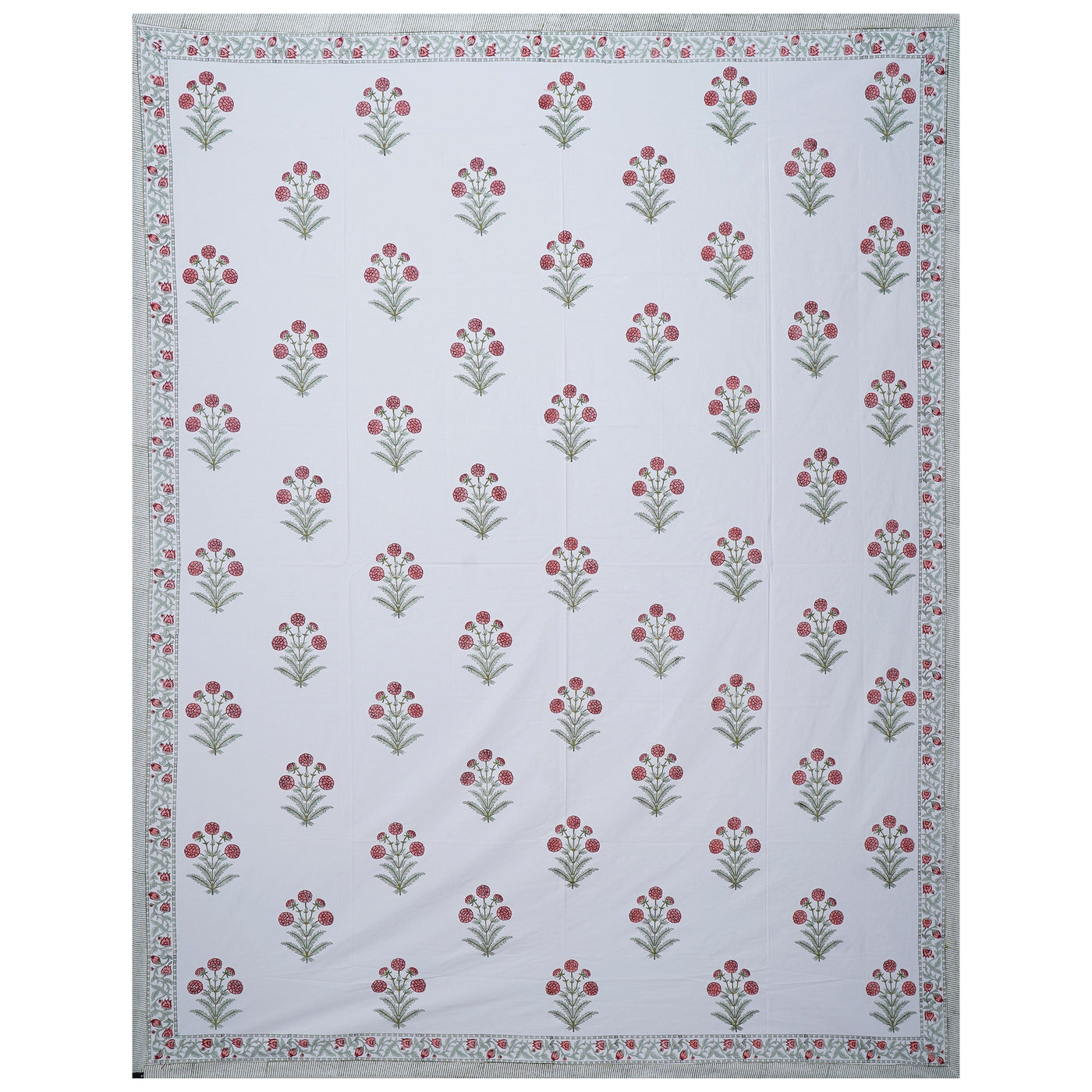 Parikshit Handblock Cotton King Size Bed Sheet
