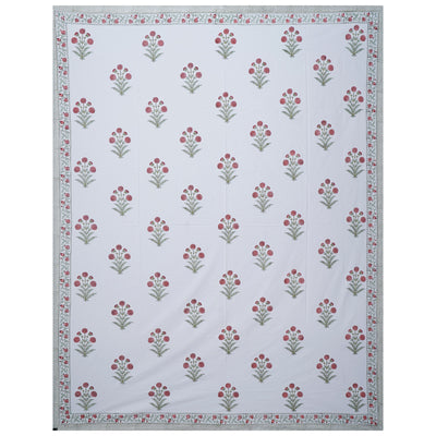 Parikshit Handblock Cotton King Size Bed Sheet