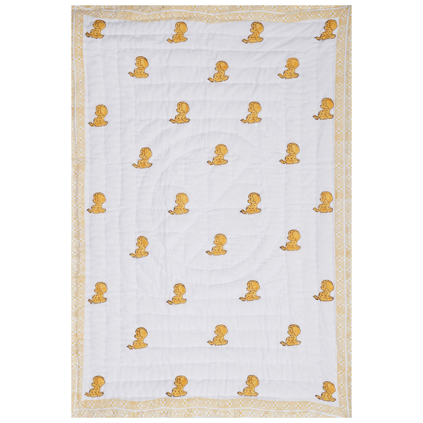 Doggo Handblock Cotton Quilt (60x40)