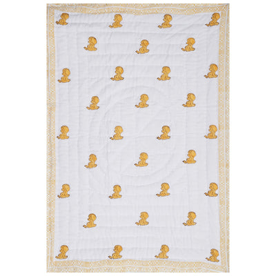 Doggo Handblock Cotton Quilt (60x40)