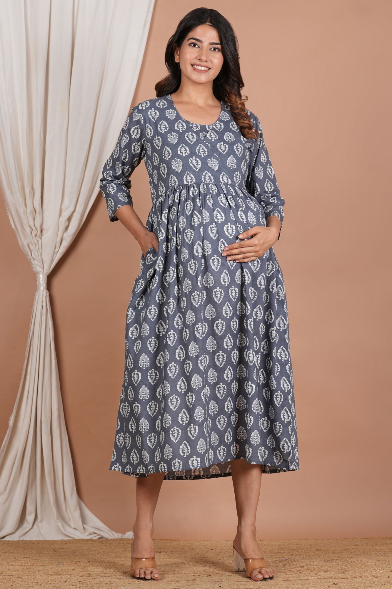 Kartik Cotton Nursing Kurti (No Zip- Feeding Access)