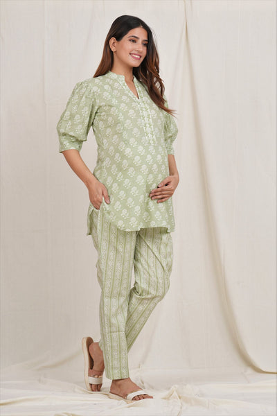 Aaradhya Maternity Loungewear Set (Twin zip for Nursing)
