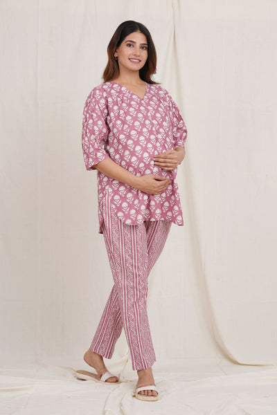 Keshavaya Maternity Loungewear Set (with zip for Nursing)