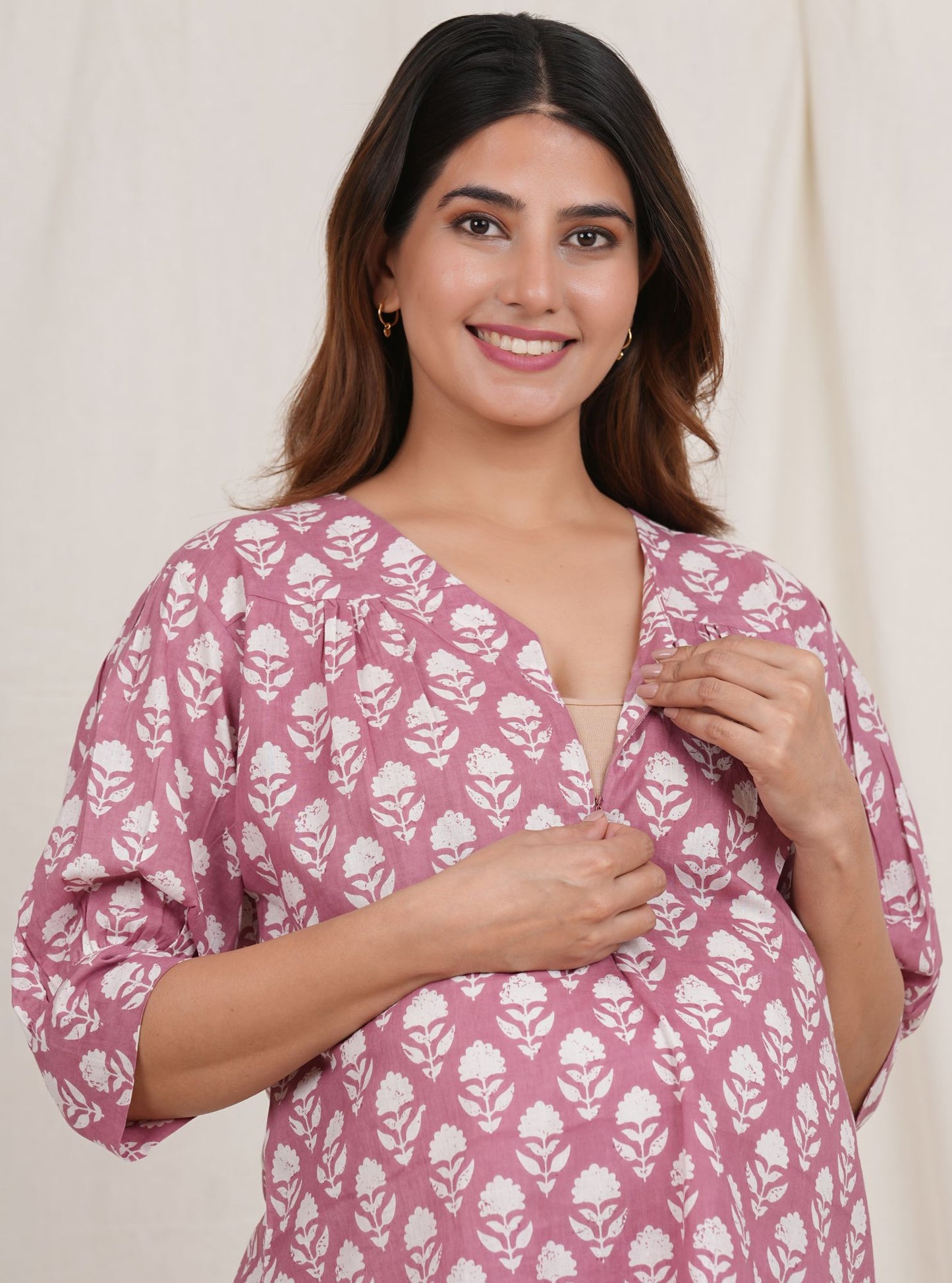 Keshavaya Maternity Loungewear Set (with zip for Nursing)