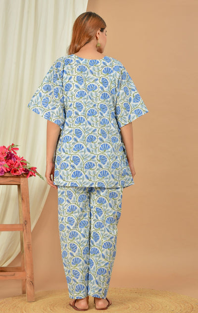 Balrama Nursing Kaftan Top - Pyjama Set
