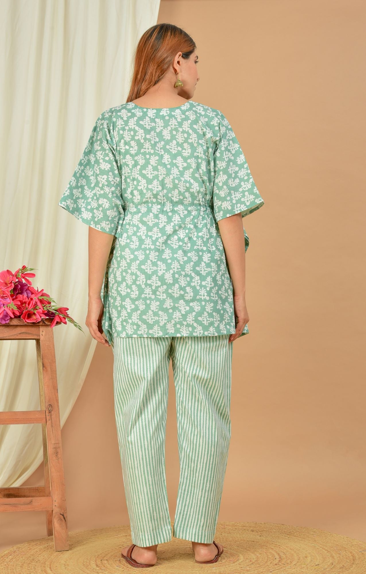 Gauranga Nursing Kaftan Top - Pyjama Set