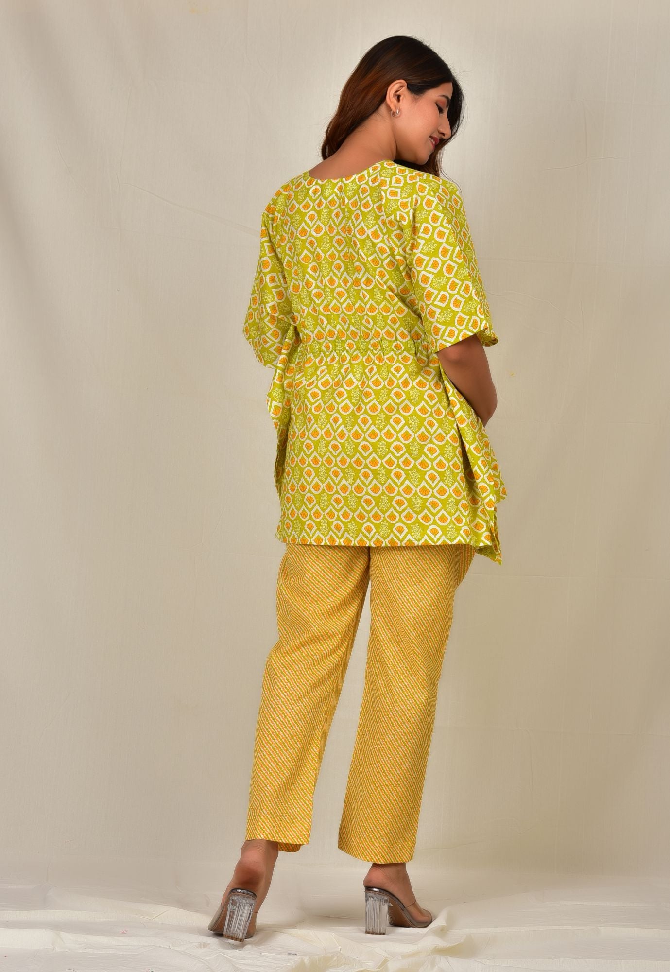 Prabhasmi Nursing Kaftan Top - Pyjama Set