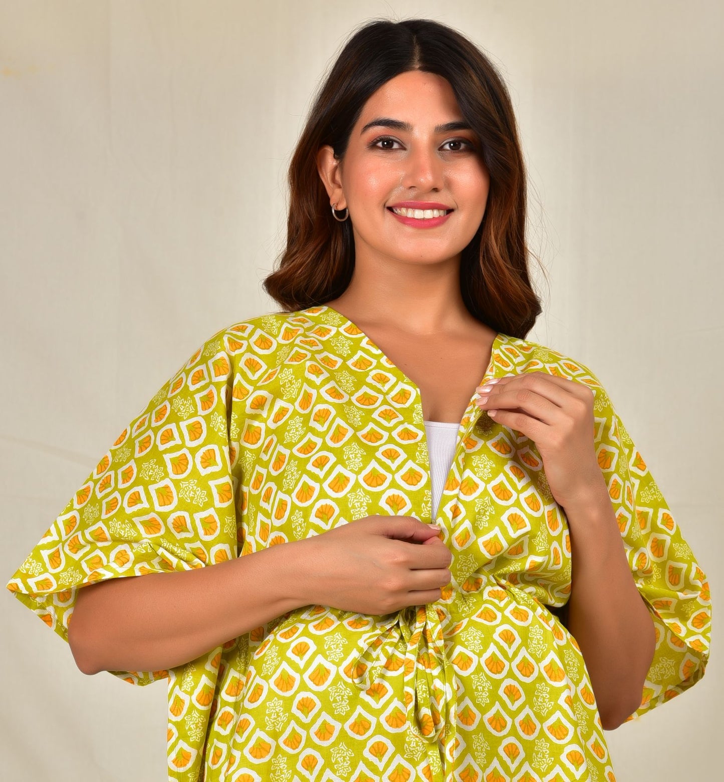 Prabhasmi Nursing Kaftan Top - Pyjama Set