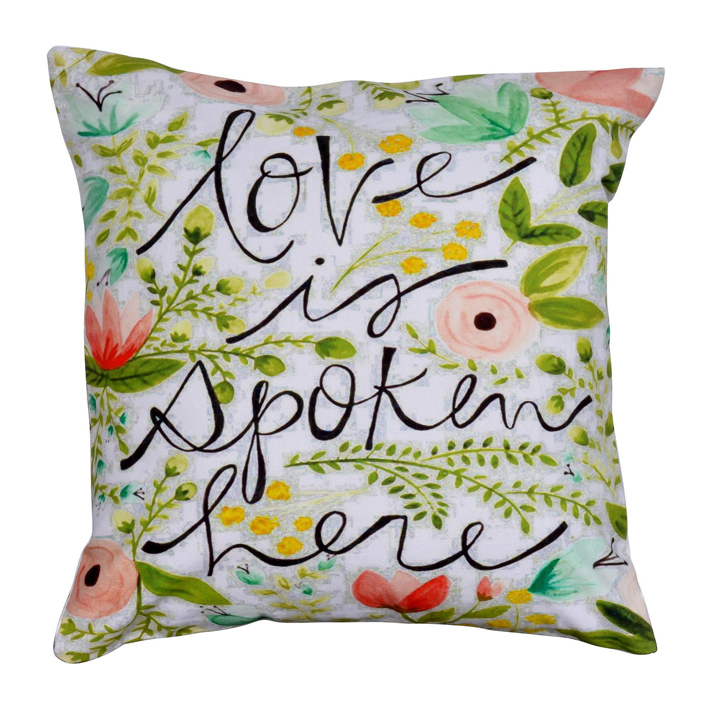 Love is spoken here 16 Cushion Cover