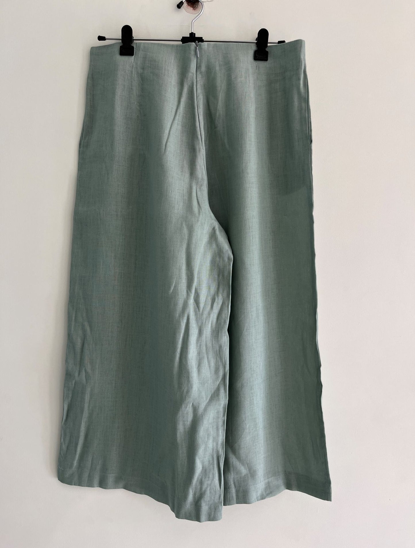 Teal Linen Summer Pants (Waist - 30 Inches)