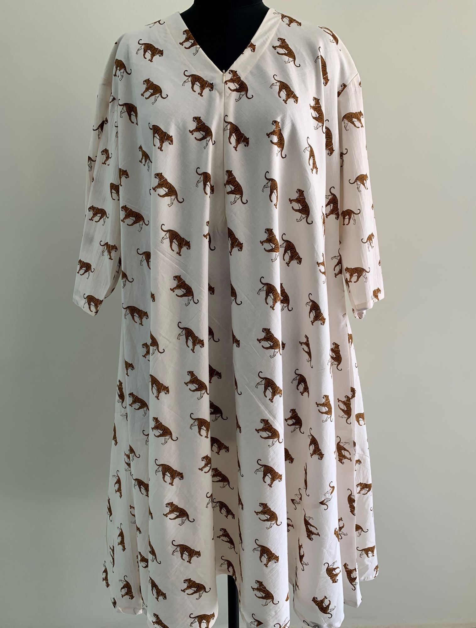 Tiger Cotton Nursing Umbrella Dress