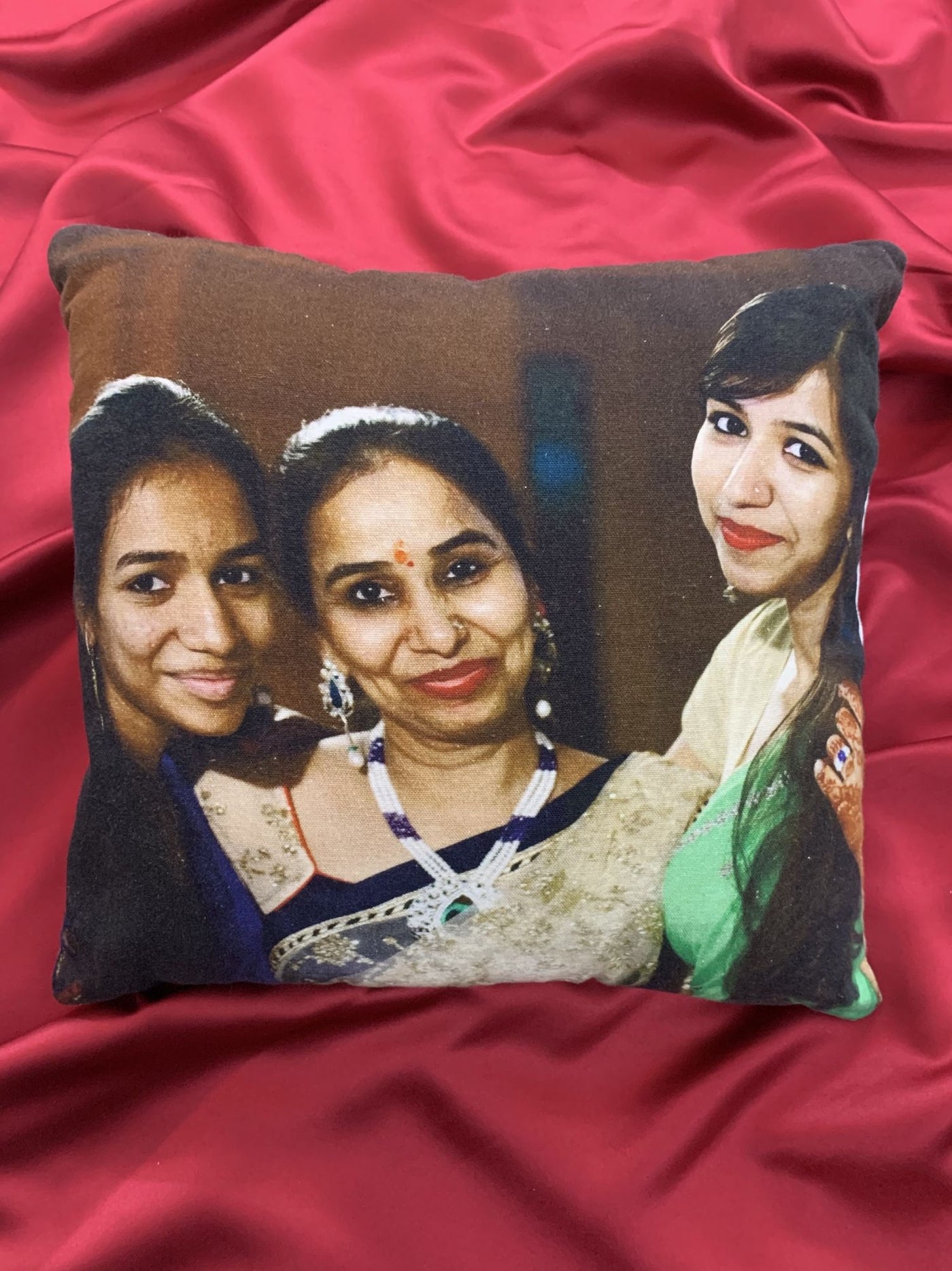 Personalised Photo Digital Print Cotton Cushion ( 16 x 16)